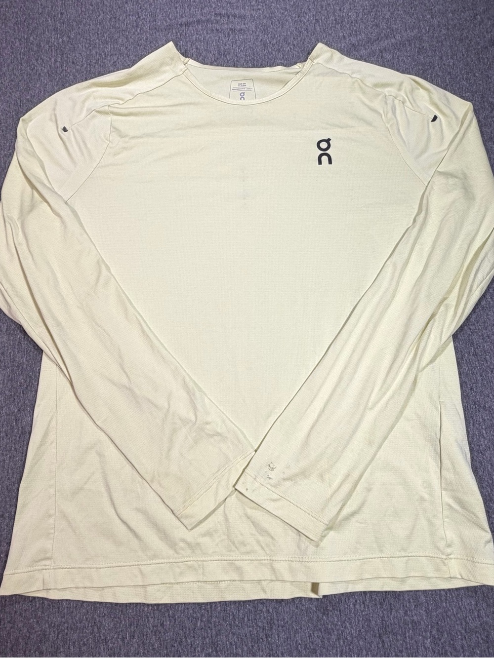 On Running Long-Sleeve Crew Shirt Mens Large Performance T Shirt